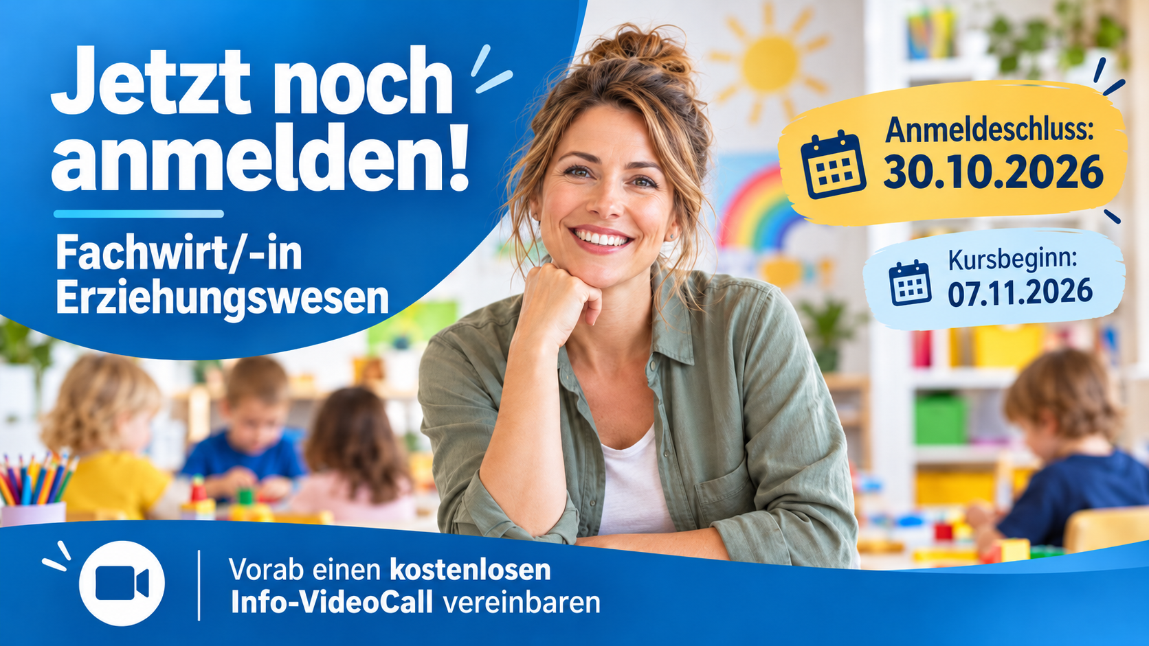 Jetzt noch anmelden: Fachwirt/-in Erziehungswesen